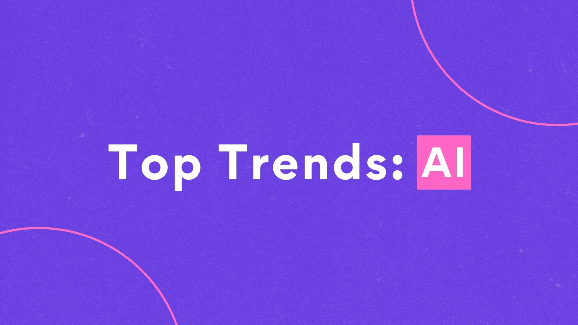 Layer of post "Top Growth Trends in Direct Mail (And Why You Should Pay Attention): Artificial Intelligence": Red background with text "Top Trends: AI" in highlight, suggesting a content focused on artificial intelligence trends.