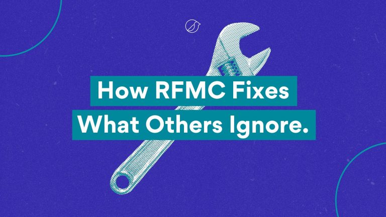 Alt text: Visual graphic with a wrench and the phrase “How RFMC Fixes What Others Ignore,” representing the article The Story Behind RFMC: Why We Built Our Own Method, highlighting the keyword Rosy Finch Method.